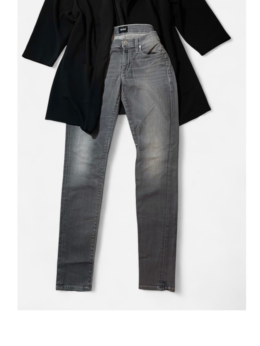 Gray Slim Straight Jeans